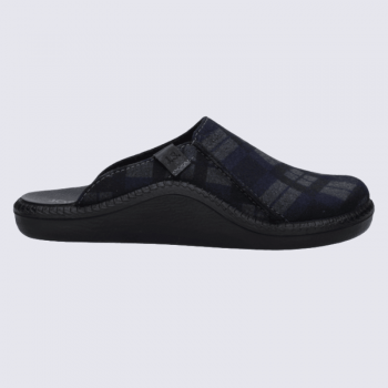 Chaussons Josef Seibel, Chaussons pour homme en textile bleu océan
