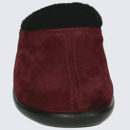 Mules Josef Seibel, Korsika 06 mules pour femme en textile lisse bordeaux