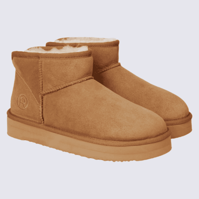 Pantoufles Rohde, Pantoufles confort intérieur pour femme en cuir