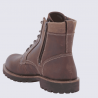 Bottines Ecco, bottines confortables pour homme en cuir camel