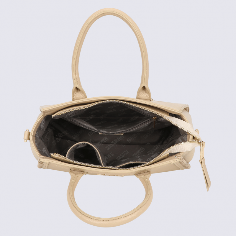 Sac porté main Georges Rech, sac porté main tendance femme taupe
