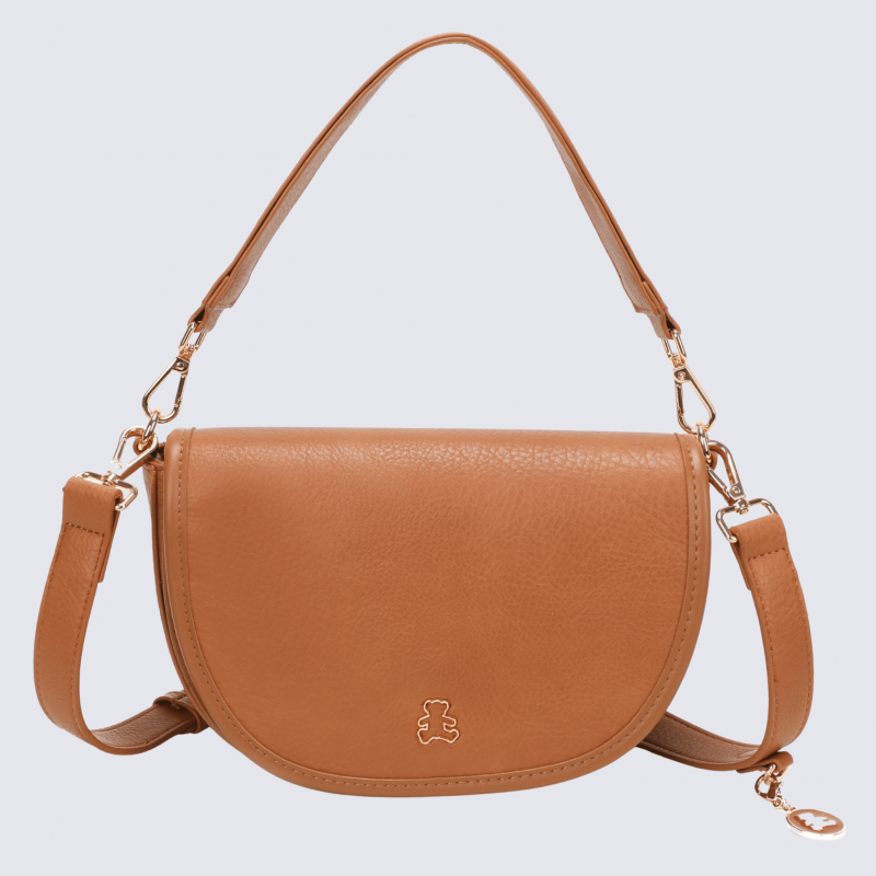 Sac à main Lulu Castagnette, sac à main Alec noisette