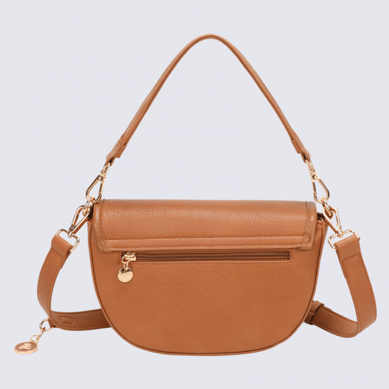 Sac à main Lulu Castagnette, sac à main Alec noisette