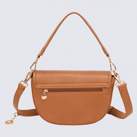 Sac à main Lulu Castagnette, sac à main Alec noisette