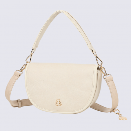 Sac à main Lulu Castagnette, sac à main Alec craie