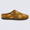 Chaussons Josef Seibel, mules pour femme en textile orange fleurs