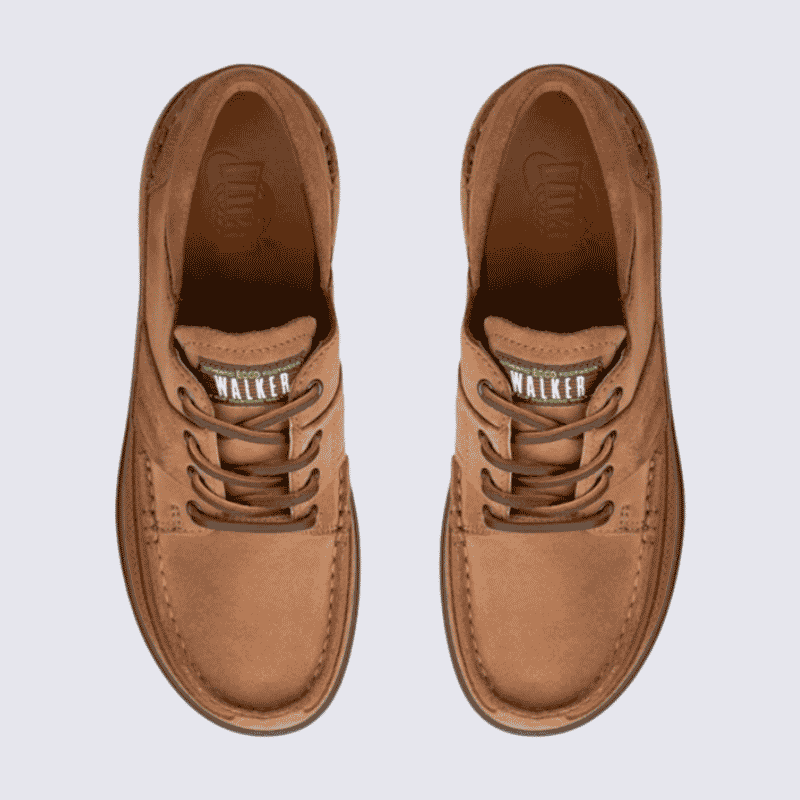 Chaussures ECCO, chaussures à lacets pour homme en cuir camel