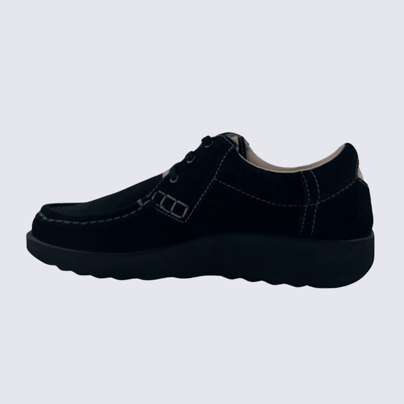 Chaussures ECCO, chaussures pour homme en cuir velours noir