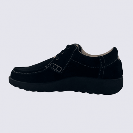 Chaussures ECCO, chaussures pour homme en cuir velours noir