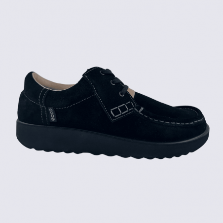 Chaussures ECCO, chaussures pour homme en cuir velours noir