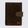 Porte-cartes Bear Design, porte-cartes en cuir brun