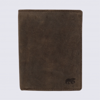 Portefeuille Bear Design, portefeuille Klaas homme en cuir brun