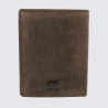 Portefeuille Bear Design, portefeuille Klaas homme en cuir brun