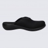 Mules Josef Seibel, Korsika 07 mules pour femme en textile lisse noir