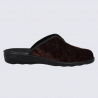 Mule Josef Seibel, mule motif pour femme en textile bordeaux