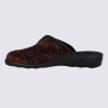 Mule Josef Seibel, mule motif pour femme en textile bordeaux