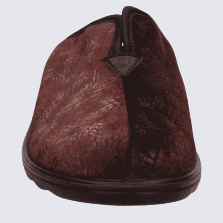 Mule Josef Seibel, mule motif pour femme en textile bordeaux