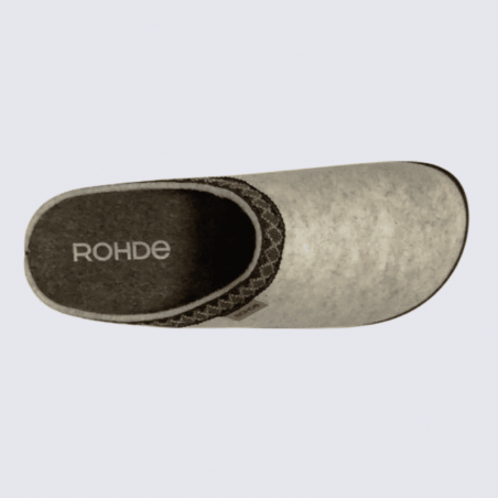 Mules Rohde, mules agréables et modernes pour femme en feutre soie
