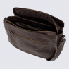 Sac à bandoulière Bear, sac à bandoulière Miley pour femme en cuir chocolat