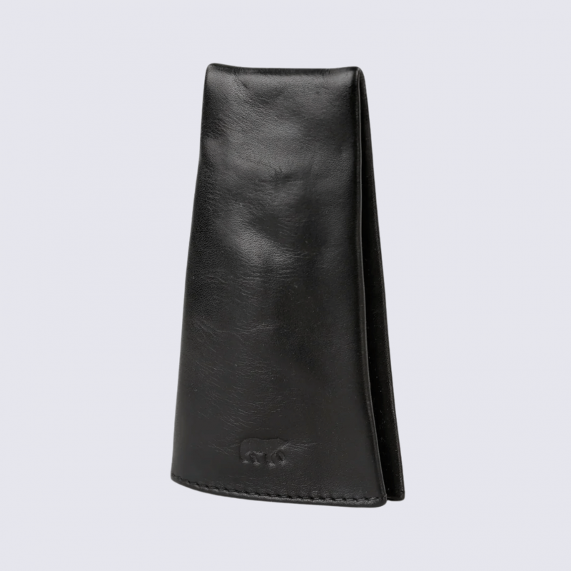 Porte clés Bear, porte clés unisexe en cuir noir