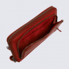 Portefeuille Bear, portefeuilles zippé femme en cuir rouge