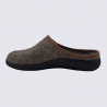 Mules Rohde, Mules confort cocooning femme en feutre lin