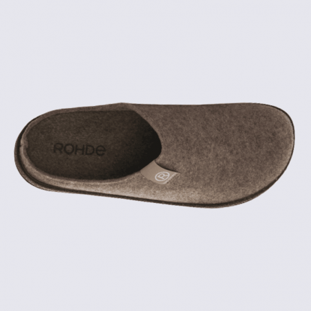 Mules Rohde, mules confort et chaude pour homme en textile lin