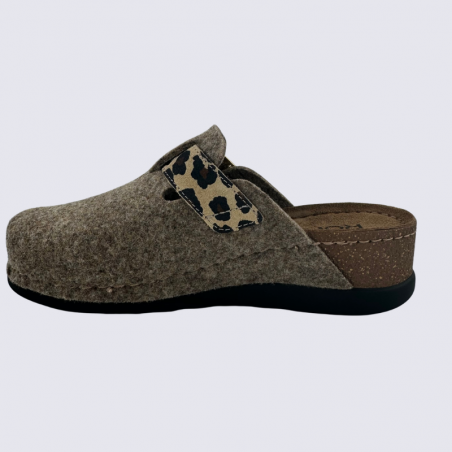 Mules Rohde, mules chic et chaude pour femme en textile lin