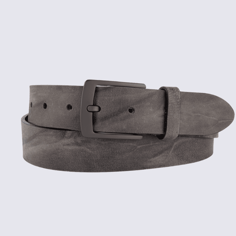 Ceinture Bernd Götz, ceinture homme en cuir anthracite