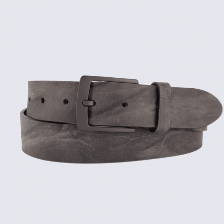 Ceinture Bernd Götz, ceinture homme en cuir anthracite