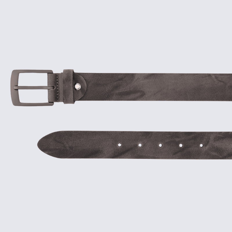 Ceinture Bernd Götz, ceinture homme en cuir anthracite