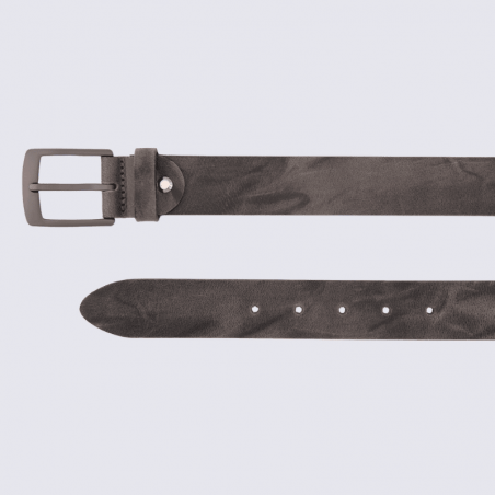 Ceinture Bernd Götz, ceinture homme en cuir anthracite