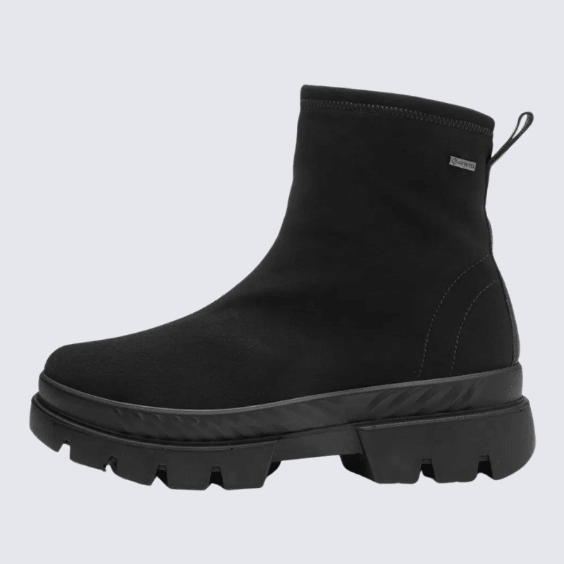 Bottine ARA, Bottine pour femme en textile imperméable Gore-Tex noir