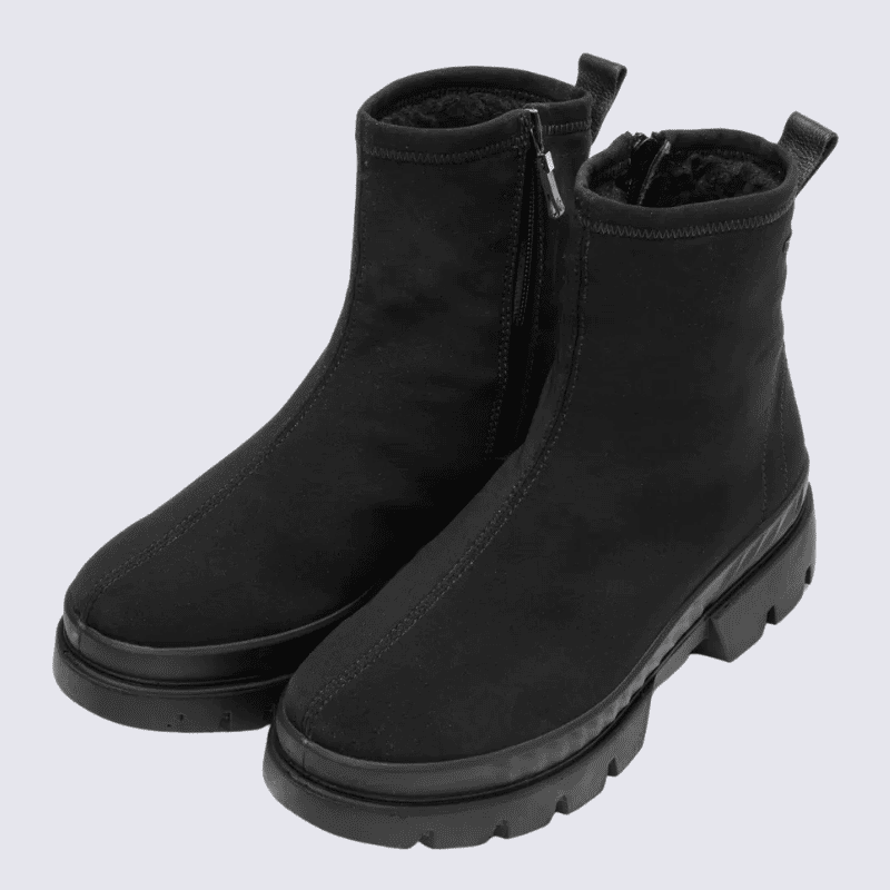Bottine ARA, Bottine pour femme en textile imperméable Gore-Tex noir