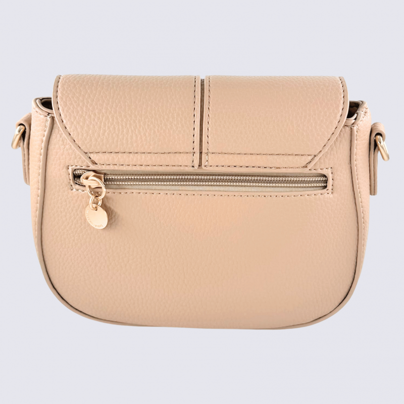 Sac à main porté croisé Lulu Castagnette, sac à main porté croisé Alaric sable
