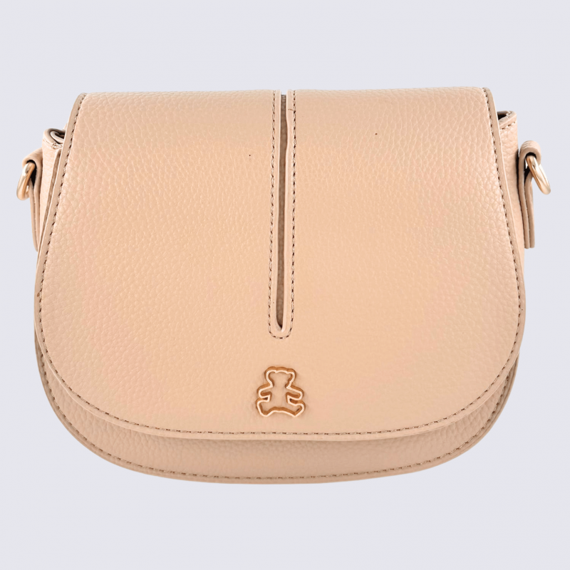 Sac à main porté croisé Lulu Castagnette, sac à main porté croisé Alaric sable