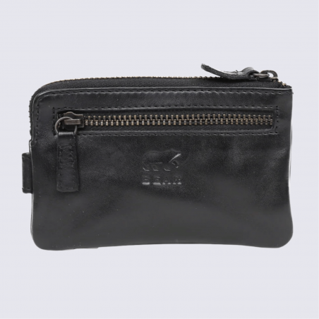 Portefeuille Bear Design, portefeuille Jael unisexe en cuir noir