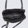 Sac à main Bear Design, sac baguette Daphne en cuir noir