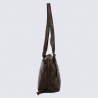 Sac à main Bear Design, sac baguette Daphne en cuir brun