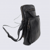 Petit sac à bandoulière Bear Design, sac à bandoulière Alexis en cuir noir
