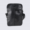 Petit sac à bandoulière Bear Design, sac à bandoulière Alexis en cuir noir