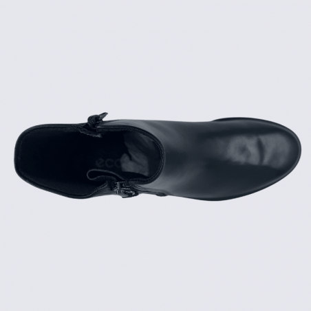 Bottines Ecco, bottines femme en cuir noir