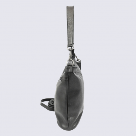Sac porté épaule Bear Design, sac porté épaule Caprica en cuir noir