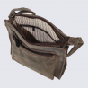 Sac à bandoulière Bear Design, sac à bandoulière Davita en cuir brun
