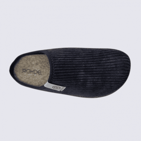 Mules Rohde, mules confort et chaude pour homme en textile jeans