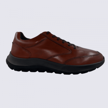 Baskets ECCO, Baskets chic pour homme en cuir vison/brun