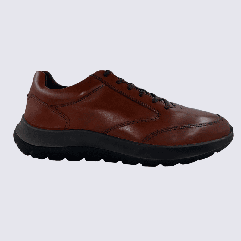 Baskets ECCO, Baskets chic pour homme en cuir vison/brun