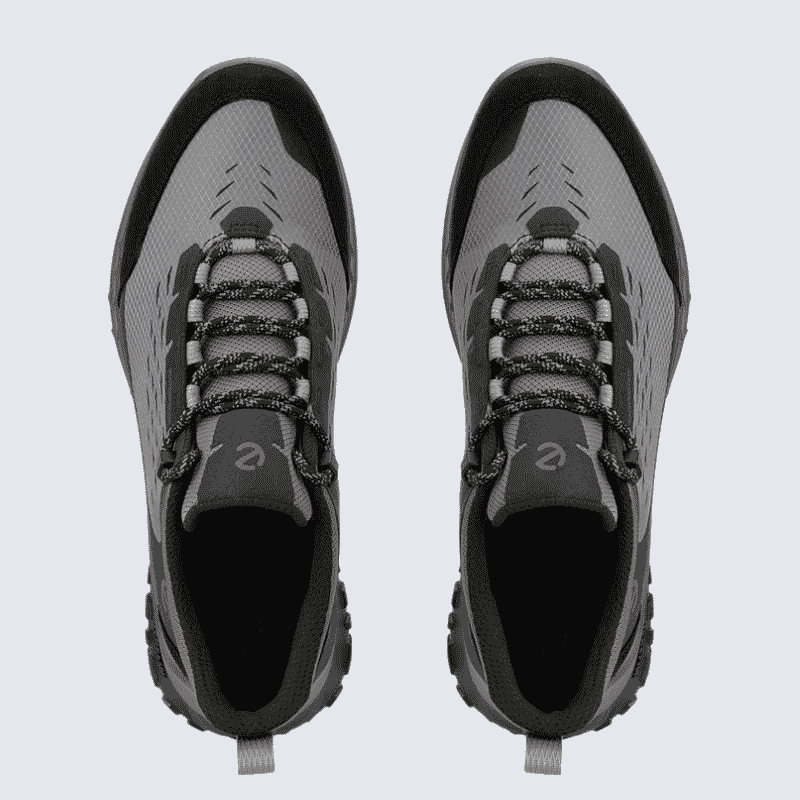Baskets ECCO, Baskets sportive pour homme en cuir & textile noir gris