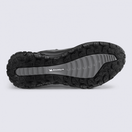 Baskets ECCO, Baskets sportive pour homme en cuir & textile noir gris