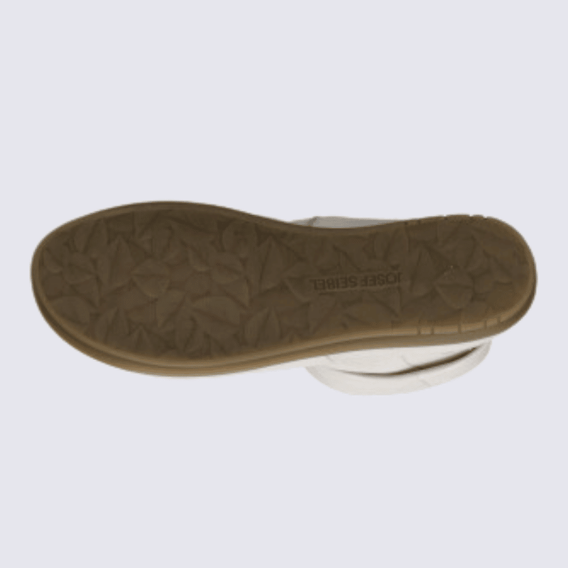 Bottines Josef Seibel, bottines durable et chaude femme en cuir blanc